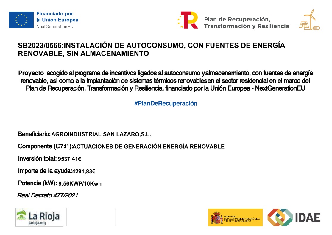 Instalación de autoconsumo